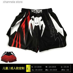 Shorts pour hommes Shorts pour hommes Boxe pour hommes ajustés vêtements à séchage rapide boxe thaïlandaise shorts à manches courtes gymnase combat T240223
