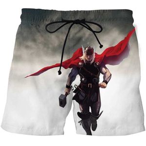 Herenshorts Herenshorts Zomermode Strandbroeken voor heren 3D-printen Modieus en leuk Heren Grote maten Casual Losse mode SportbroekenC240402