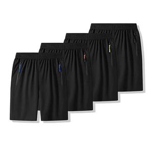 Short masculin pour hommes shorts sportifs de 5 pouces de coton de séchage rapide pantalon sportif doublé de train courbure 2 en 1 J240426