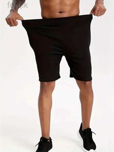 Heren shorts Heren Stijlvolle losse vaste shorts met zakken Casual ademende comfortabele hoge stretch short voor wandelen Jogging Cycling Outdoor D240426