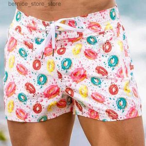 Heren shorts Heren Summer Beach Zwembroek Surf shorts Snel droge stammen voor streetwear kleding Running Sportbroek Swimpak kort Q240529