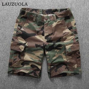 Heren shorts Heren Summer Casual Shorts Mens Brorts 2023 Nieuwe multi -pocket camouflage heren shorts J240409