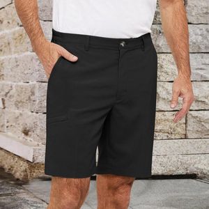 Shorts pour hommes Mens Summer Coton et couleur unie à lacets Pantalon d'entraînement décontracté pour homme taille haute poche arrière ouverte combinaison avec mémoire 9 10
