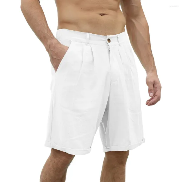 Shorts masculins pour hommes pour hommes élastiqués pantalons de sport élastiques élastiqués pantalon de sport gris blanc gris noir et vert armée