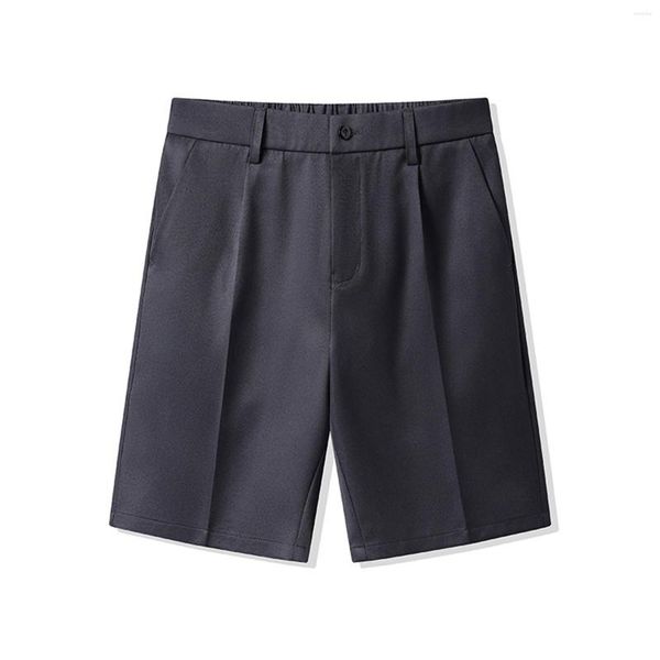 Pantalones cortos para hombre Moda de verano para hombre Casual Slim Color sólido Cremallera Hebilla Pantalones Traje abierto para hombres Pantalones de chándal Atlético