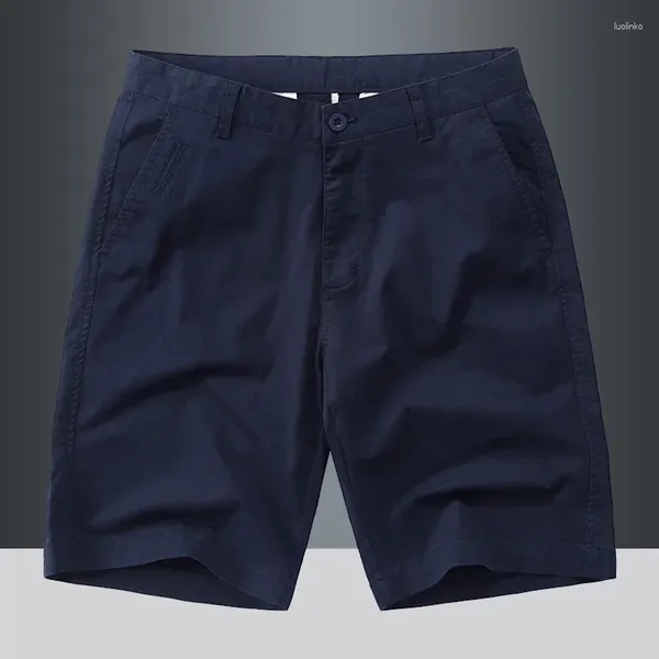 Pantalones cortos para hombres para hombre verano sólido casual coreano ocio suelto simple playa deporte al aire libre senderismo jogger fino pantalones cortos 29-42