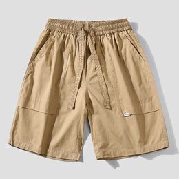 Shorts pour hommes Hommes d'été style ultra-mince séchage rapide et confortable vêtements de travail en pur coton shorts jeunesse décontracté pantalons de sport amples 5 points J240322