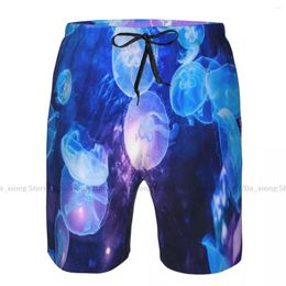 Shorts pour hommes Maillots de bain pour hommes Méduses dans des troncs d'aquarium Maillot de bain Beach Wear Boardshorts