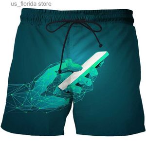 Shorts pour hommes Maillots de bain pour hommes Shorts technologie 3d planche de surf courte enfants Shorts de plage hommes troncs Masculina maillot de bain pantalons de sport slips garçon Y240320