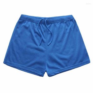 Heren shorts heren witte vaste kleur r heren zweet mesh voering boardshort strand praia snel droog zwijn bord shortsmen's drak22