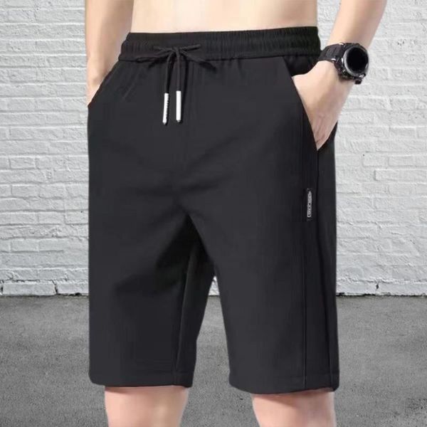 Shorts pour hommes taille moyenne Type ample extensible longueur au genou pantalons de survêtement d'été pantalons de Jogging