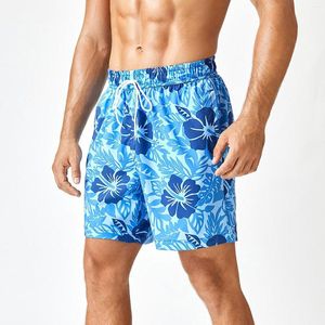 Shorts pour hommes Mint Suit Men Trunks Polyester Taille élastique Beach Boys Swim With Brief Liner Medium Board