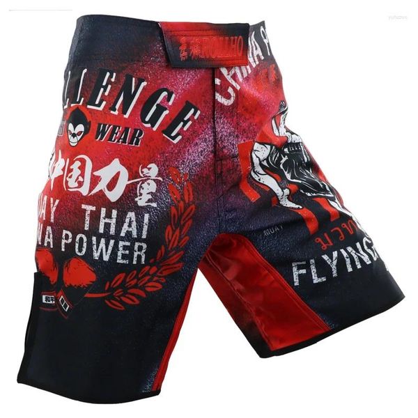 Pantalones cortos para hombres MMA Fight Sports Fuerza Pantalones cortos Entrenamiento de lucha integral Fitness Jiu-Jitsu Beach Muay Thai Running Muscle