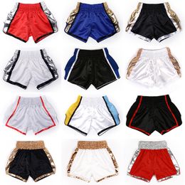 Herenshorts MMA Kids Heren Dames Muay Thai Boxing Shorts Sneldrogend Kickboksen Fight Short Pants Kickboksen Bjj Fitness Grappling Sanda Trunks 230707