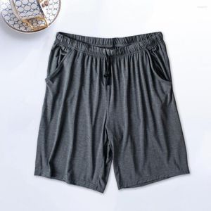 Shorts pour hommes Pyjama d'été en modal pour hommes Cool Confortable Couleur unie Soyeux Séchage rapide Cordon de serrage Usage quotidien