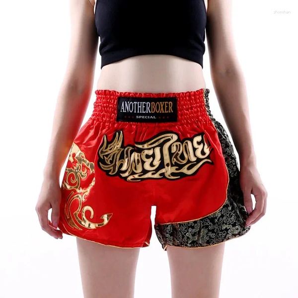 Shorts para hombres Muay Thai Boxing Hombres Mujeres Jujitsu Jujitsu Pantalones MMA Kickboxing Pelea Grappling Sanda Trunks Gym