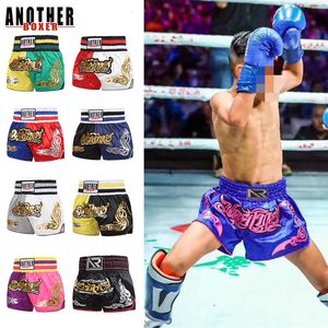 Shorts pour hommes Muay Thai Shorts de boxe pour hommes, femmes, enfants, courts de sport, adolescents Kickboxing Fighting MMA Trunks Sanda Grappling Bjj Pants 230715