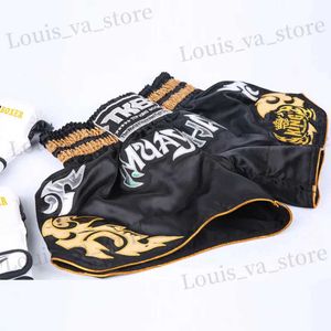 Heren shorts muay thai mma kickboks shorts grappling crossfit boxeo trunks mannen vrouwen jongens meisjes training gevechten sanda sport korte broek t240419