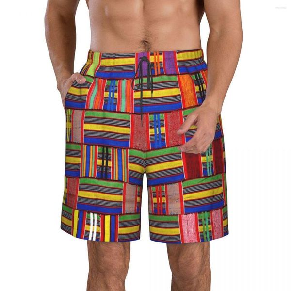 Pantalones cortos para hombres Natural Hombres Playa Fitness Traje de baño de secado rápido Divertido Street Fun 3D