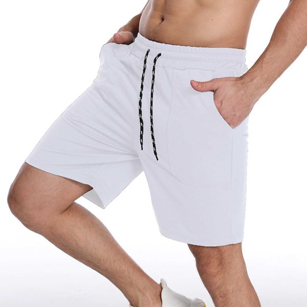 Shorts pour hommes Bleu marine Shorts Hommes Printemps et été Couleur unie Lâche Décontracté Rue Fitness Cravate Multi Poches Sports de plein air Cinq 12 ans AA230529