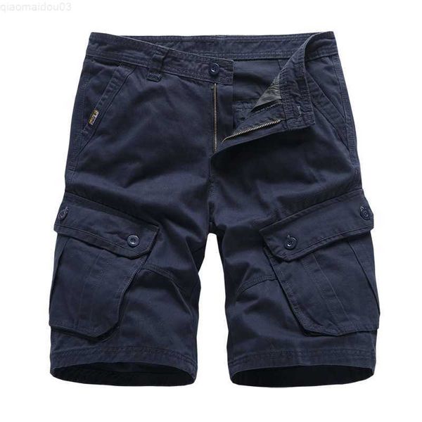 Shorts pour hommes Navy Mens Cargo Shorts Brand New Army Military Tactical Shorts Hommes Coton Lâche Travail Casual Pantalon Court Drop Shipping L230718