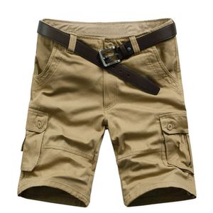 Heren shorts Nieuwe aankomst Hoge kwaliteit mannen Camouflage Cargo Bermuda Casual shorts Multi -zakken Tactische militaire shorts voor mannen G230315