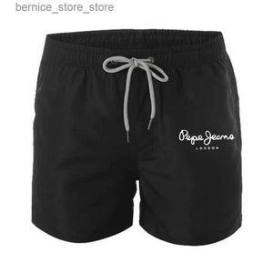 Pantanos cortos para hombres nuevos troncos de natación de verano calientes deportes gimnasios corriendo pantalones cortos masculinos pantalones cortos de playa de lujo para hombres secos rápidos siwmwear browns Q240529