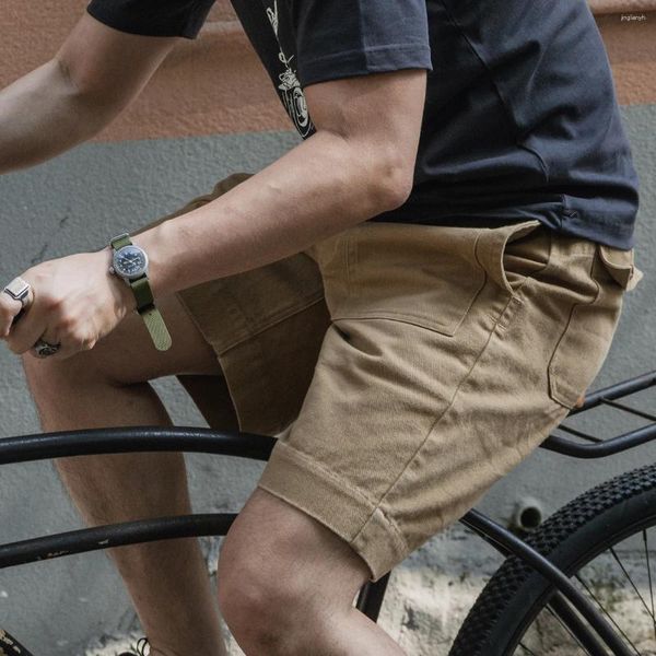 Shorts pour hommes Non Stock Pantalon cargo en sergé de style robuste pour moto de l'armée française