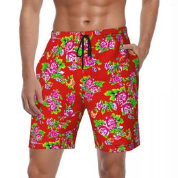 Shorts pour hommes Northeast Flower Board Summer Est Fashion Running Surf Beach Pantalon court Homme Séchage rapide Casual Grande taille Maillot de bain