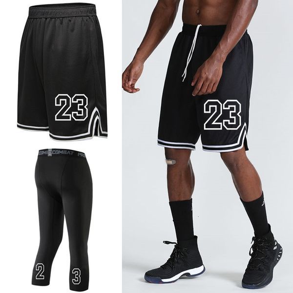 Pantalones cortos para hombres NWT 23 # Pantalones cortos de baloncesto para hombres Pantalones cortos de compresión para entrenamiento de gimnasio para hombres Pantalones cortos para jóvenes Jogger Medias deportivas de alta elasticidad para fitness 230711