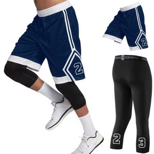 Shorts pour hommes NWT Professional Men Basketball Shorts Sets Sport Gym Quick-Dry Throwback Tight Training Short Short Basketball Fitness Collants 230713