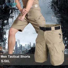 Shorts pour hommes en plein air hommes classiques Shorts tactiques mis à niveau étanche multi-poches pantalons courts chasse pêche militaire Cargo Shorts 230511