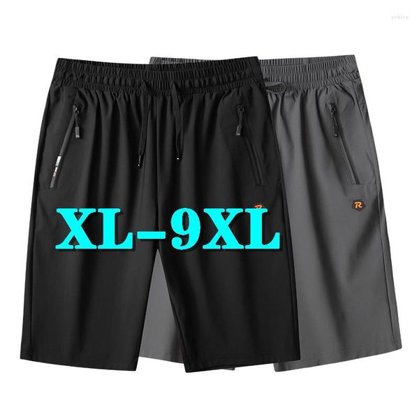 Shorts pour hommes surdimensionnés vêtements pour hommes été Style culottes glace soie respirant sport décontracté pantalons courts Boardshorts vêtements de plage