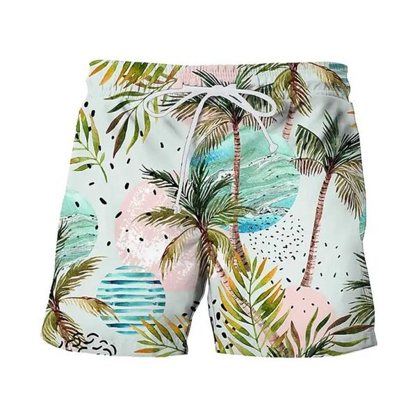 Shorts pour hommes Palm Tree Motif 3D Shorts imprimés Homme / femmes Pantalons de plage de mode décontractés pour hommes