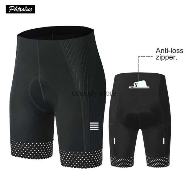 Phtxolue Short de cyclisme pour homme avec fermeture éclair anti-perte 6 h 500 km de course VTT Pro Short de vélo blanc bleu short de cyclisme en plein air collants pour femme H241251