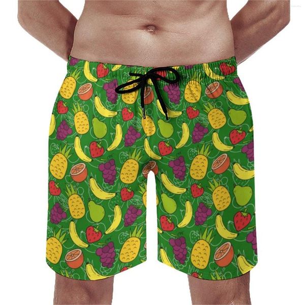 Pantalones cortos para hombres tablero de piña verano