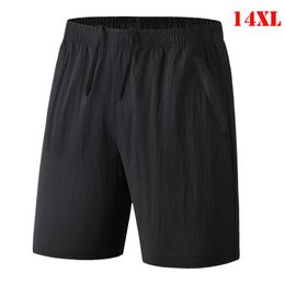 Heren shorts plus maat 12xl 13xl 14xl Men Solid Quick Dry Shorts Heren Heren Zomer Ademende sportkleding Jogger Large Board Beach Shorts Man 230412