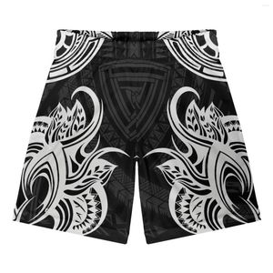 Shorts pour hommes Polynesian Tribal Fijian Totem Tattoo Fidji Prints Hommes Basketball Sport Running Workout Jersey Male Exercise Fitness Gym