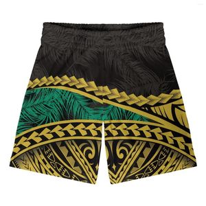 Shorts voor heren Polynesische tribale Hawaiiaanse totem tattoo Hawaii prints heren gym fitness losse bodybuilding joggers zomer coole korte broek