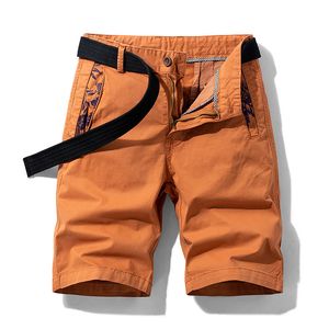 Herren Shorts aus reiner Baumwolle Sommer Herren Cargo Shorts Jungen Casual Pocket Streetwear Plus Size Male Long Bermuda Z127 230417