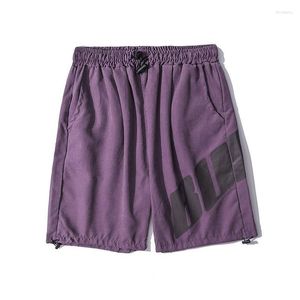 Shorts pour hommes violet basket-ball américain à la mode marque High Street Capris Summer Sense pantalons de sport