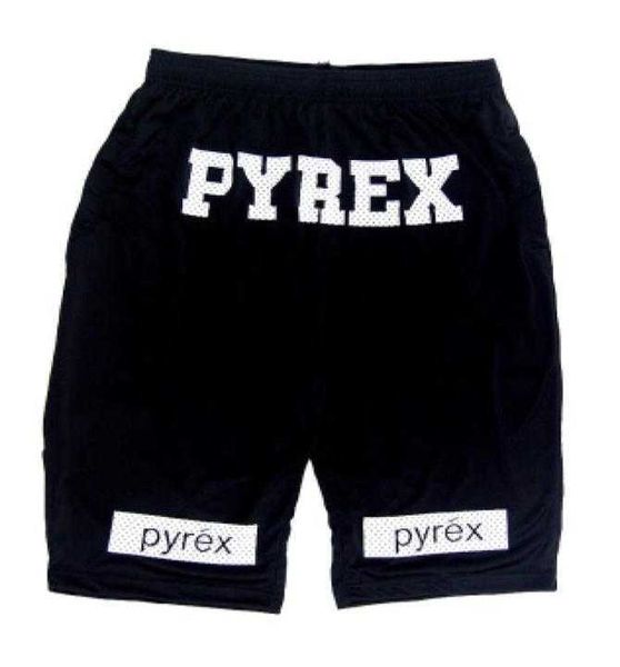 Pantalones cortos para hombres PYREX pantalones cortos para hombres marca moda streetwear pantalones cortos de hip hop hombres negro rojo casual deportes cintura elástica 240307