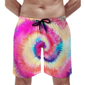 Short pour hommes arc-en-ciel tourbillon conseil été Ombre cravate colorant décontracté plage pantalons courts vêtements de sport pour homme conception à séchage rapide maillot de bain