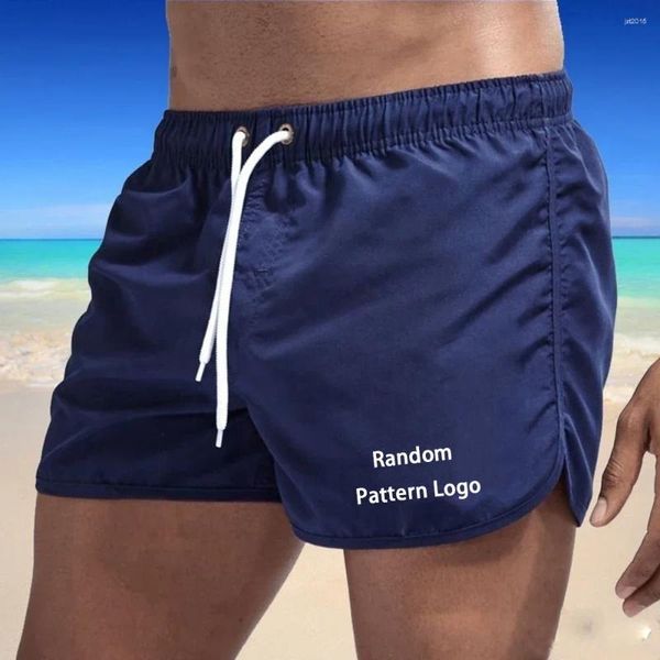 Shorts pour hommes aléatoires imprimer des boules de plage d'été nage pour hommes de maillot de bain Boxer de surf pantalon court