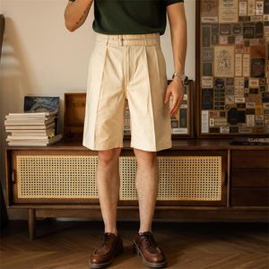 Herenshorts Rode dubbele gesp Gurkha High Rise Vintage Style Cargo-broek