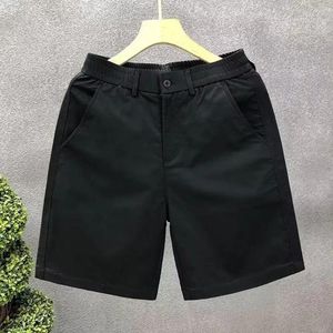 Shorts pour hommes Coutures de poche renforcées Hommes d'été décontracté avec bouton de ceinture élastique pour la plage