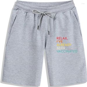 Shorts pour hommes Détendez-vous, j'ai déjà été vacciné Premium en coton décontracté pour hommes