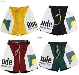 Shorts pour hommes Rhude Mens Athletic Casual Mesh Court Hommes Femmes High Classic Beach Mode Luxe Street Hip Hop Couples4T58