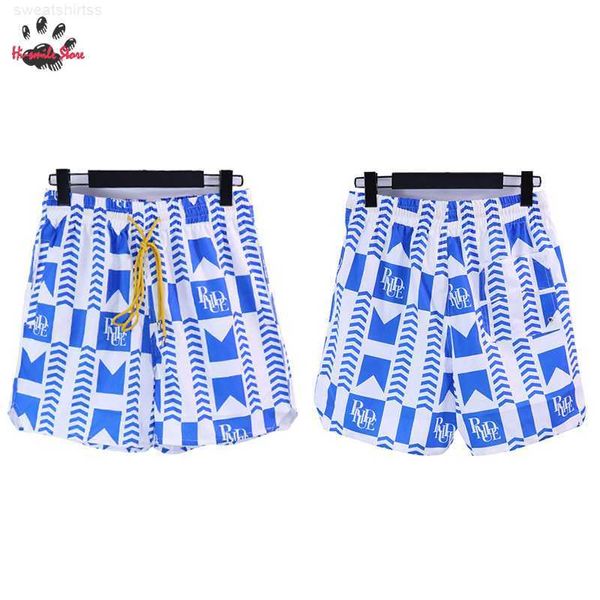 Short homme Rhude Short homme femme été plage décontracté Hip Hop meilleure qualité mode vert bleu noir Orange culotte