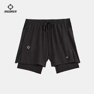 Heren shorts rigorer 2023 Snelle dryTrainshorts Mens basketbal Running Fitness Elastische lichtgewicht broek Breathable sportshorts J240510